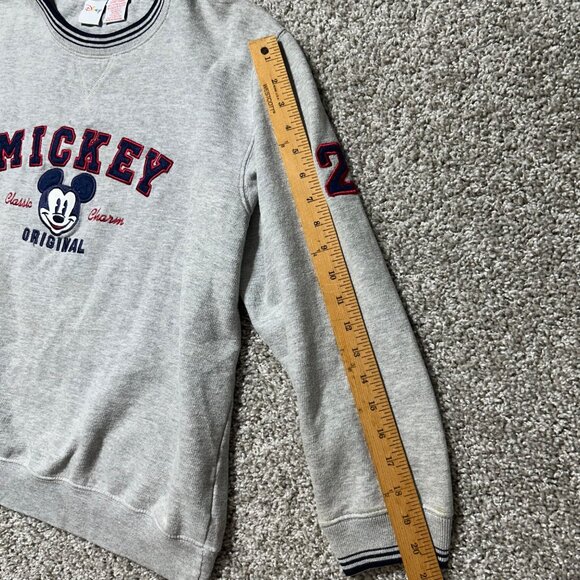 Disney Unisex Mickey Mouse Original Graphic Sweatshirt XL Gray Classic Charm - Picture 9 of 10